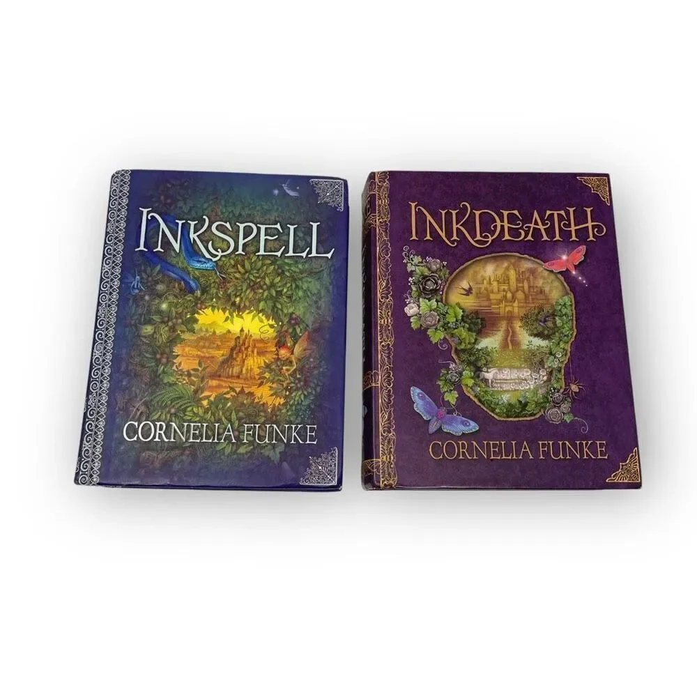Inkdeath & Inkspell Lot Of 2 HB Books By Cornelia Funke First Edition Used